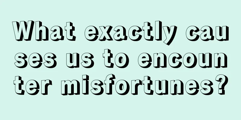 What exactly causes us to encounter misfortunes?