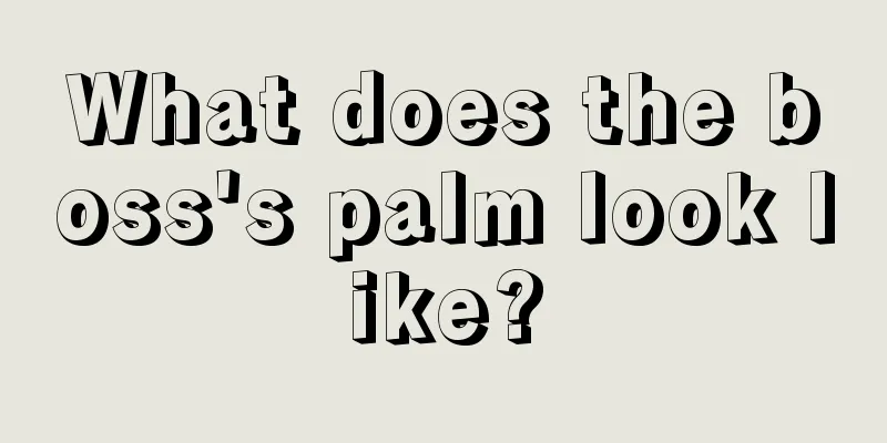 What does the boss's palm look like?