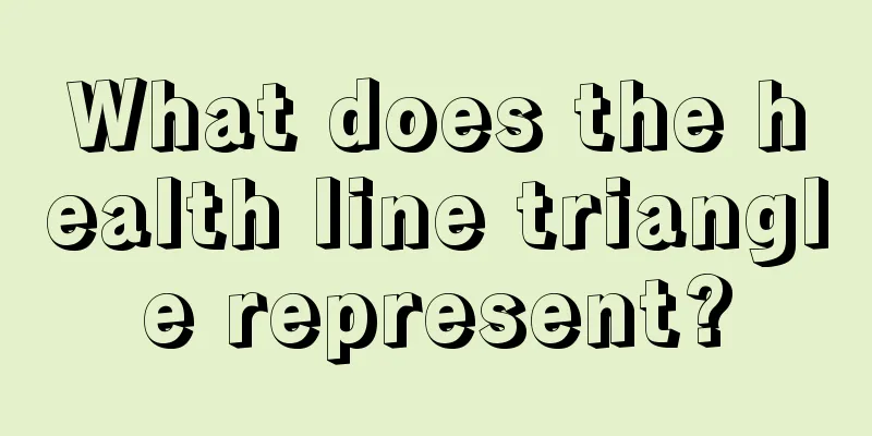 What does the health line triangle represent?