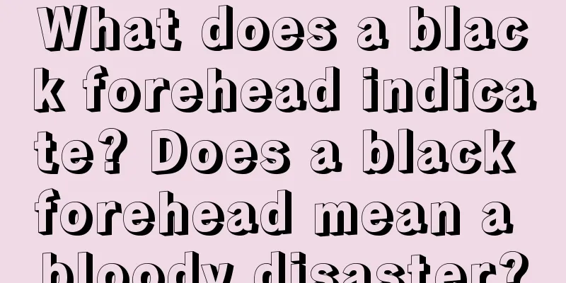 What does a black forehead indicate? Does a black forehead mean a bloody disaster?