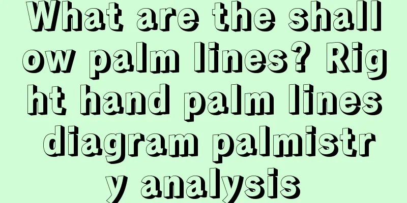 What are the shallow palm lines? Right hand palm lines diagram palmistry analysis