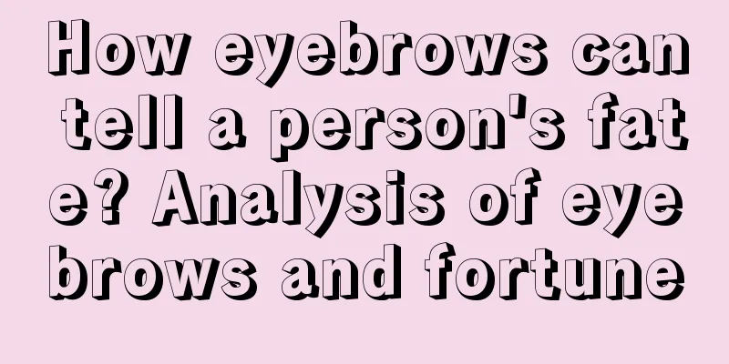 How eyebrows can tell a person's fate? Analysis of eyebrows and fortune