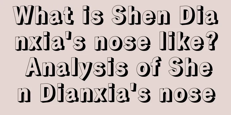 What is Shen Dianxia's nose like? Analysis of Shen Dianxia's nose