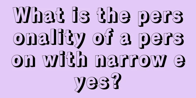 What is the personality of a person with narrow eyes?