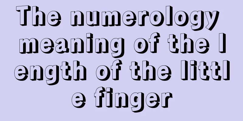 The numerology meaning of the length of the little finger