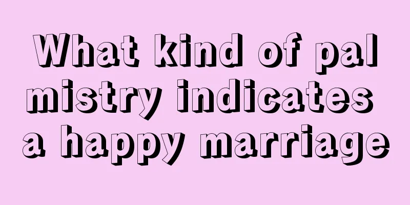 What kind of palmistry indicates a happy marriage