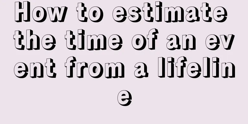 How to estimate the time of an event from a lifeline