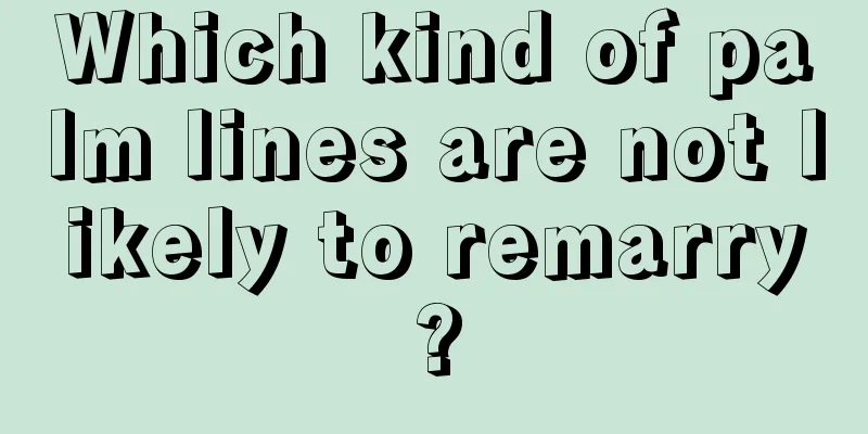 Which kind of palm lines are not likely to remarry?