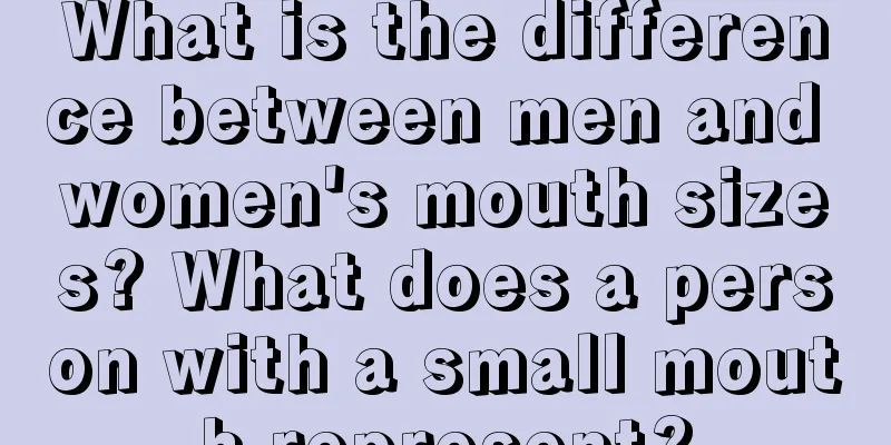 What is the difference between men and women's mouth sizes? What does a person with a small mouth represent?