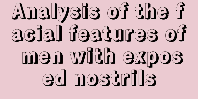 Analysis of the facial features of men with exposed nostrils