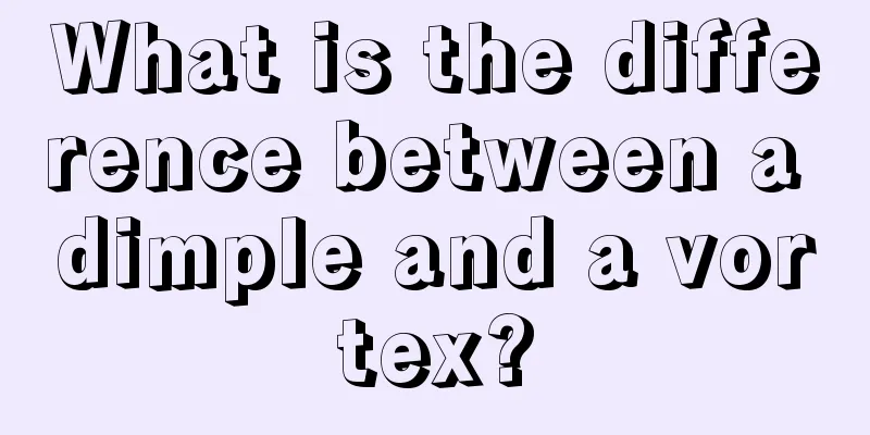 What is the difference between a dimple and a vortex?