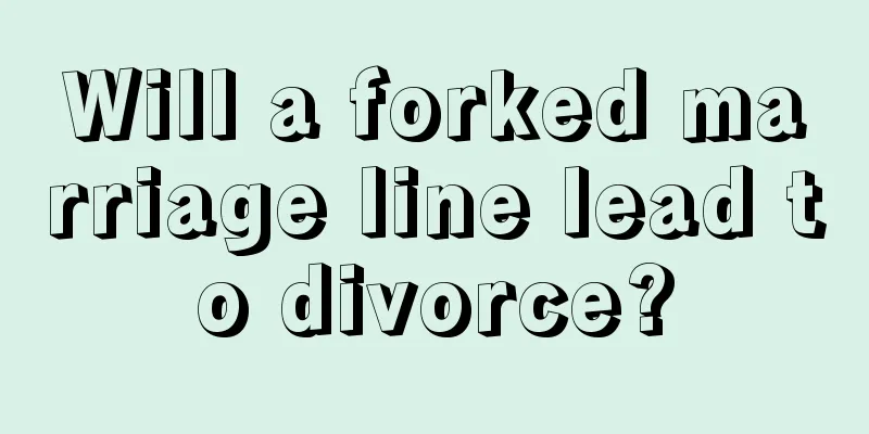Will a forked marriage line lead to divorce?