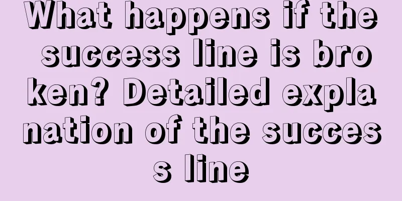 What happens if the success line is broken? Detailed explanation of the success line