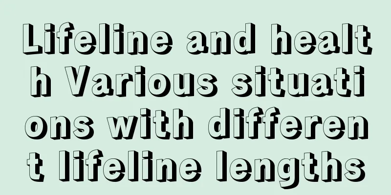 Lifeline and health Various situations with different lifeline lengths