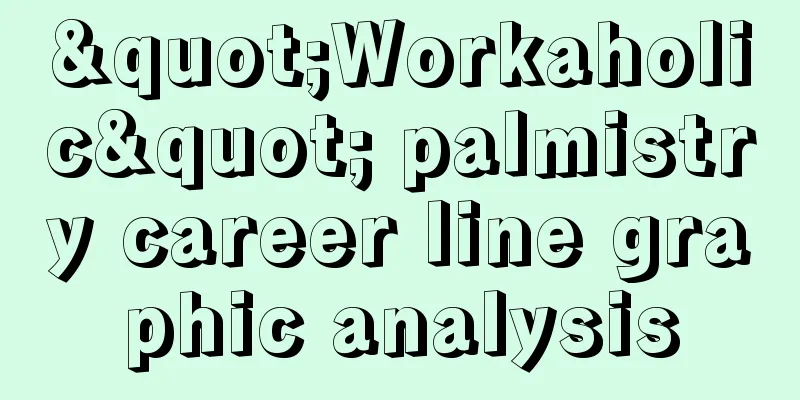 "Workaholic" palmistry career line graphic analysis