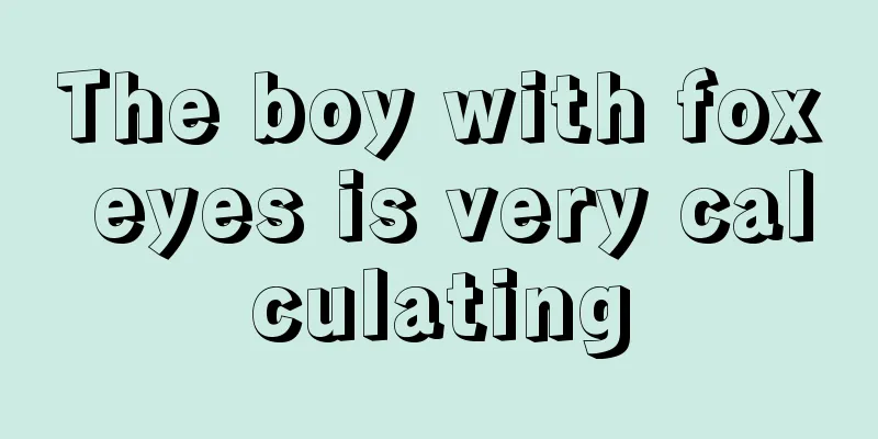 The boy with fox eyes is very calculating