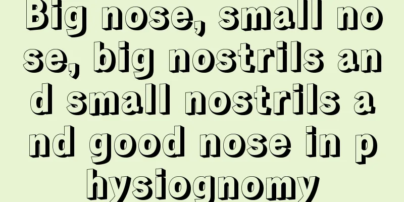 Big nose, small nose, big nostrils and small nostrils and good nose in physiognomy