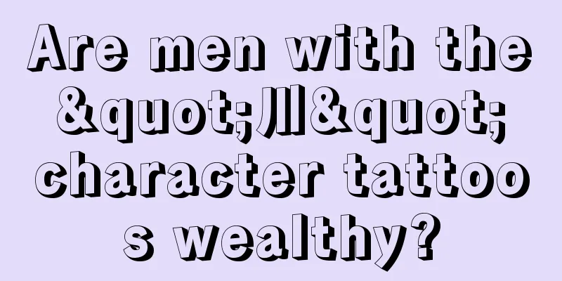 Are men with the "川" character tattoos wealthy?
