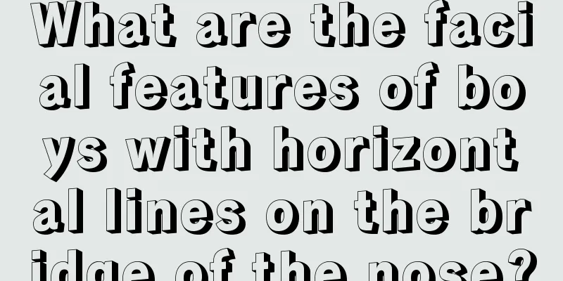 What are the facial features of boys with horizontal lines on the bridge of the nose?