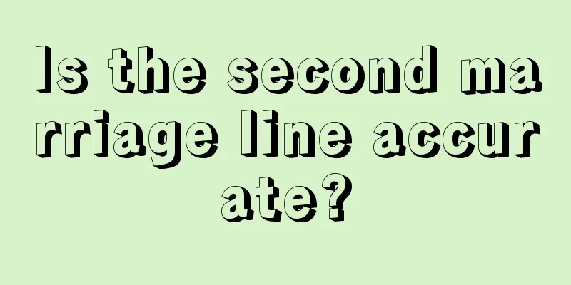 Is the second marriage line accurate?