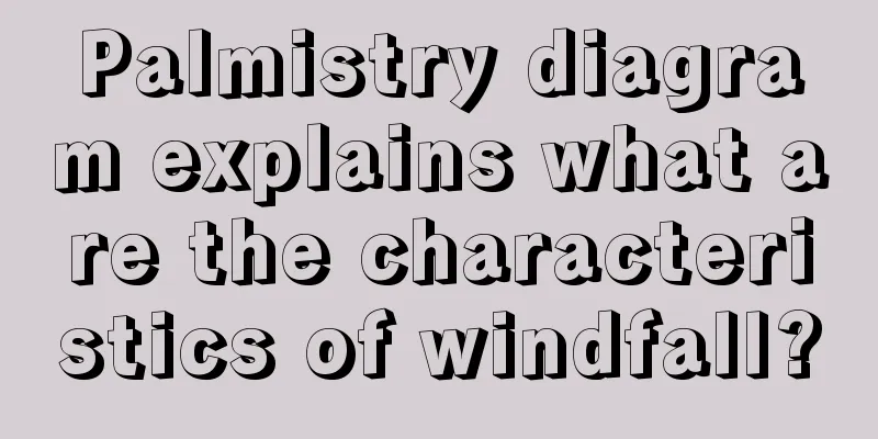 Palmistry diagram explains what are the characteristics of windfall?