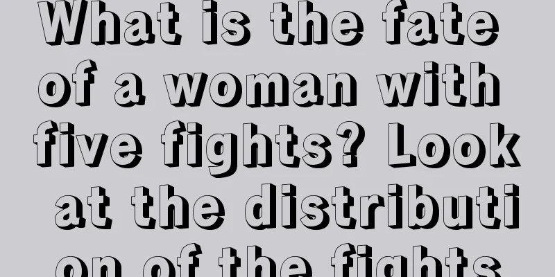 What is the fate of a woman with five fights? Look at the distribution of the fights