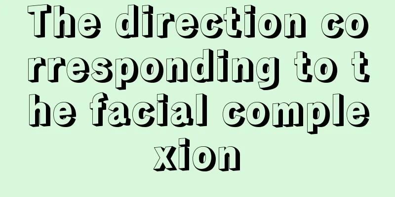 The direction corresponding to the facial complexion