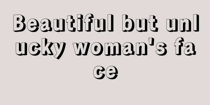 Beautiful but unlucky woman's face