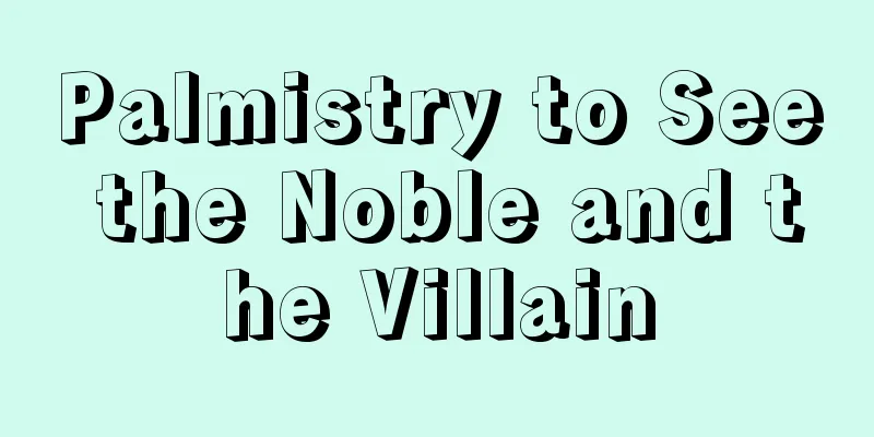 Palmistry to See the Noble and the Villain