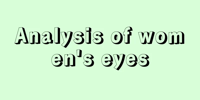 Analysis of women's eyes
