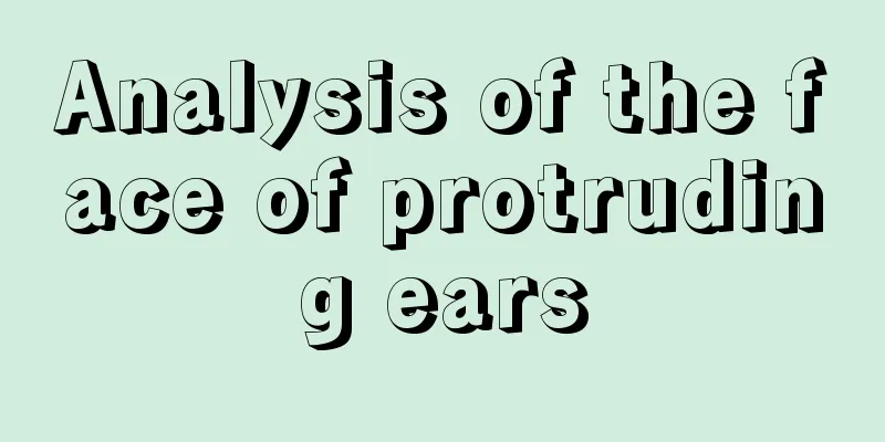 Analysis of the face of protruding ears