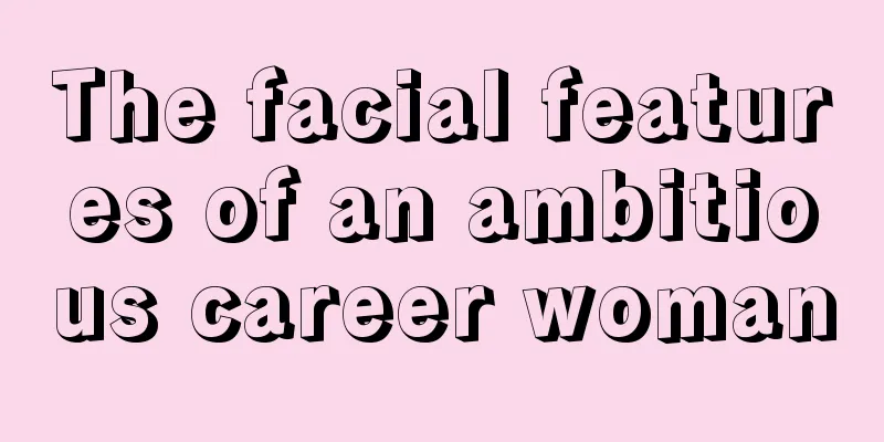 The facial features of an ambitious career woman