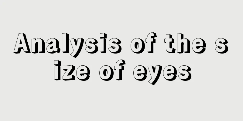 Analysis of the size of eyes