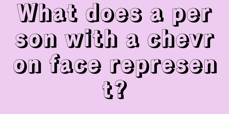 What does a person with a chevron face represent?