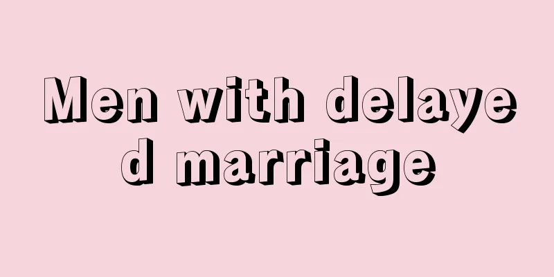 Men with delayed marriage