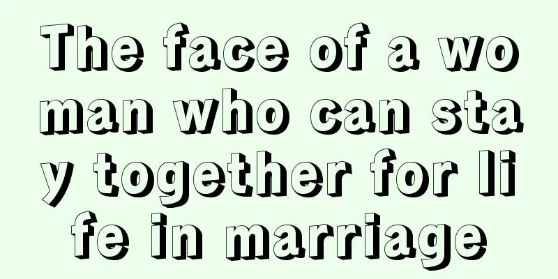 The face of a woman who can stay together for life in marriage