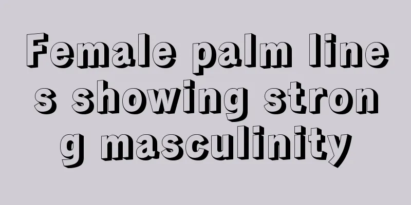 Female palm lines showing strong masculinity