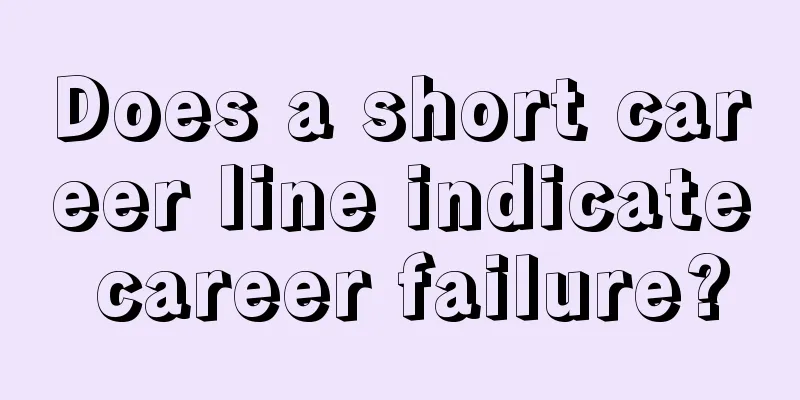 Does a short career line indicate career failure?