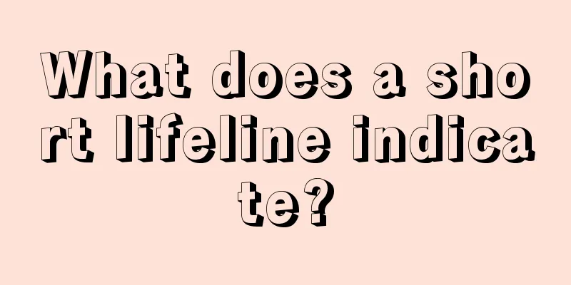 What does a short lifeline indicate?