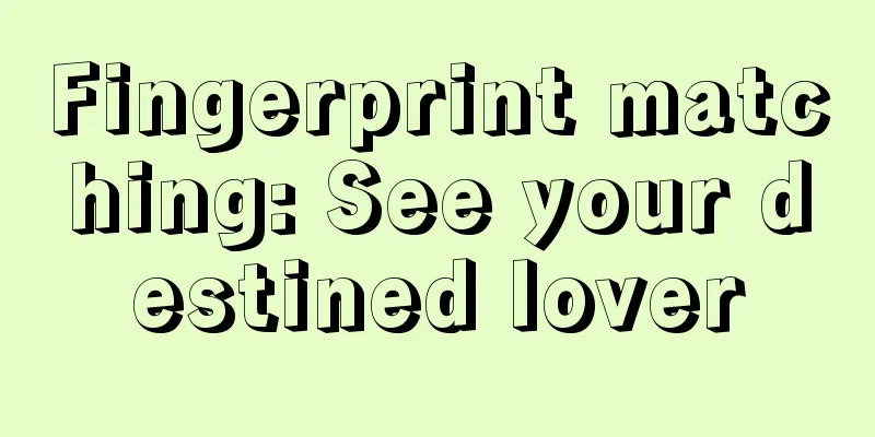 Fingerprint matching: See your destined lover
