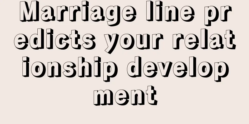 Marriage line predicts your relationship development