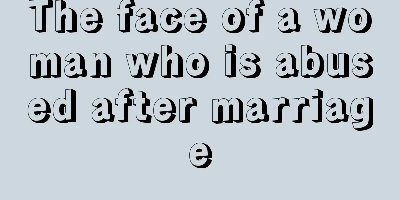 The face of a woman who is abused after marriage
