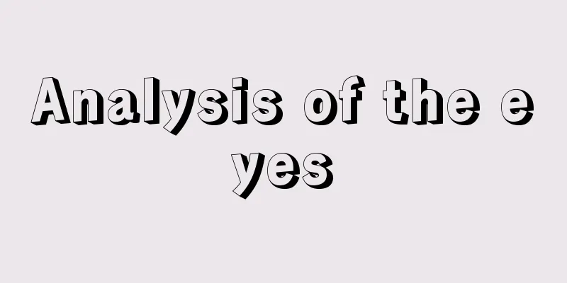 Analysis of the eyes