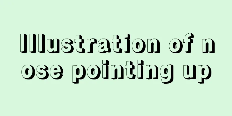 Illustration of nose pointing up