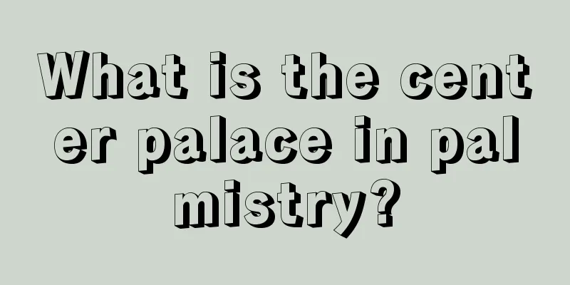 What is the center palace in palmistry?