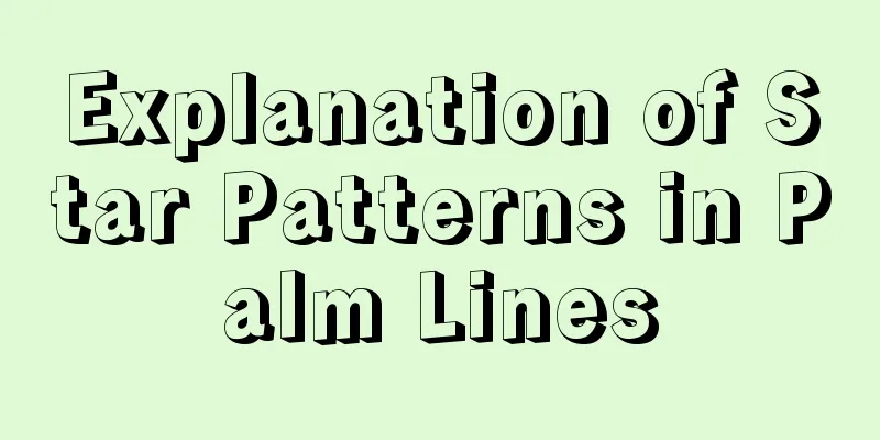 Explanation of Star Patterns in Palm Lines