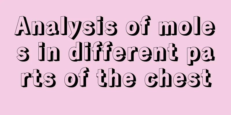 Analysis of moles in different parts of the chest