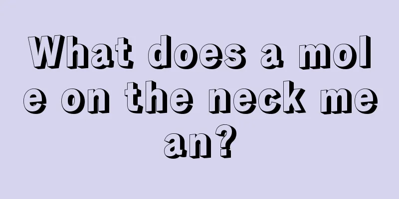 What does a mole on the neck mean?