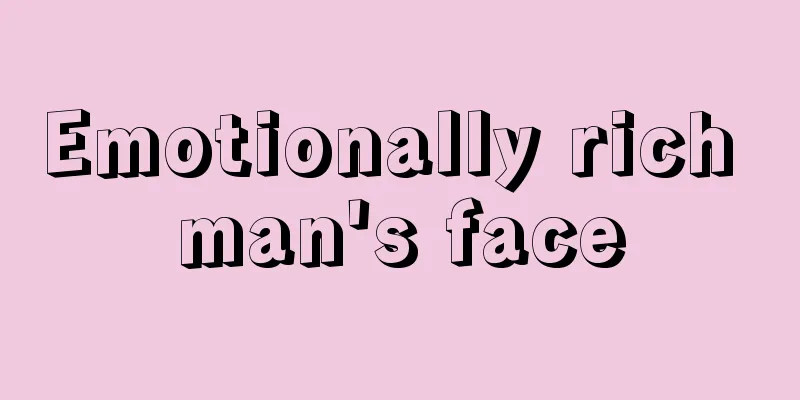 Emotionally rich man's face