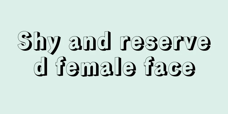 Shy and reserved female face